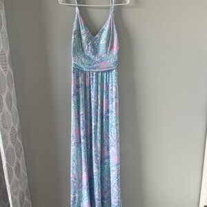Lilly Pulitzer Vibrant Blue and Pink Dress